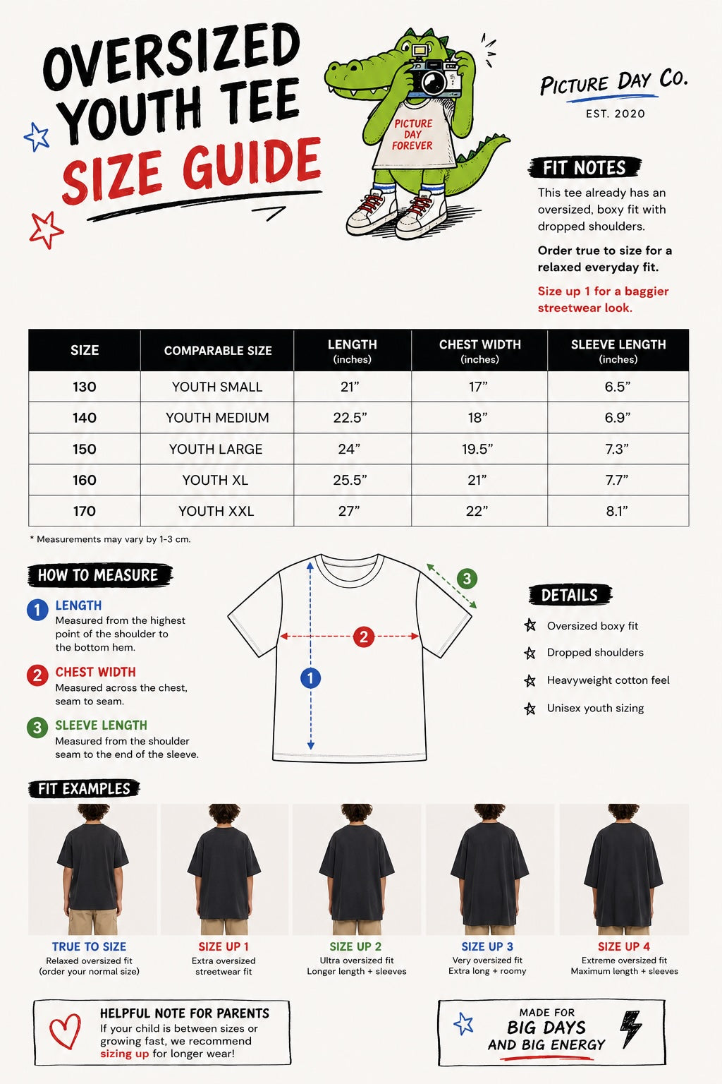 First Day Energy Shirt | Kids Back To School Tee | Skate Style Youth Graphic T-Shirt | First Day of School Outfit | Picture Day Co