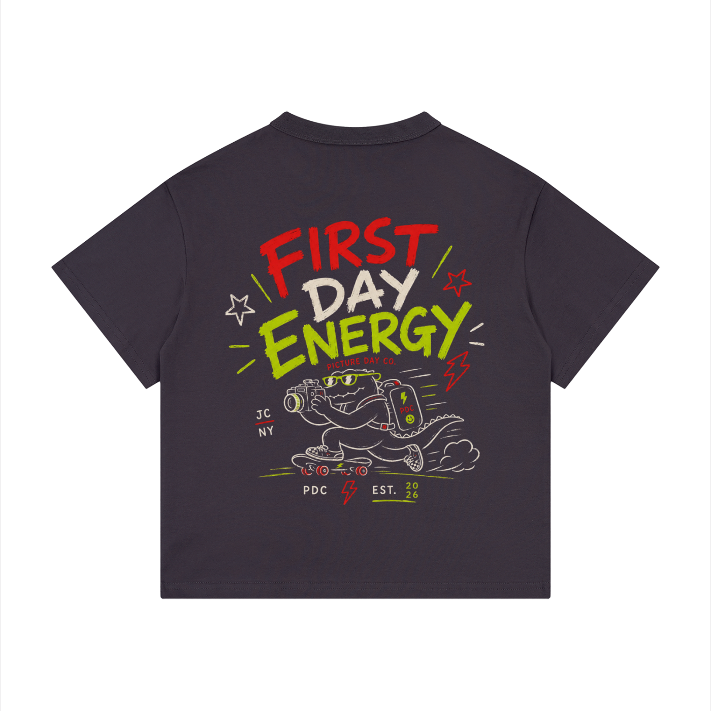 First Day Energy Shirt | Kids Back To School Tee | Skate Style Youth Graphic T-Shirt | First Day of School Outfit | Picture Day Co