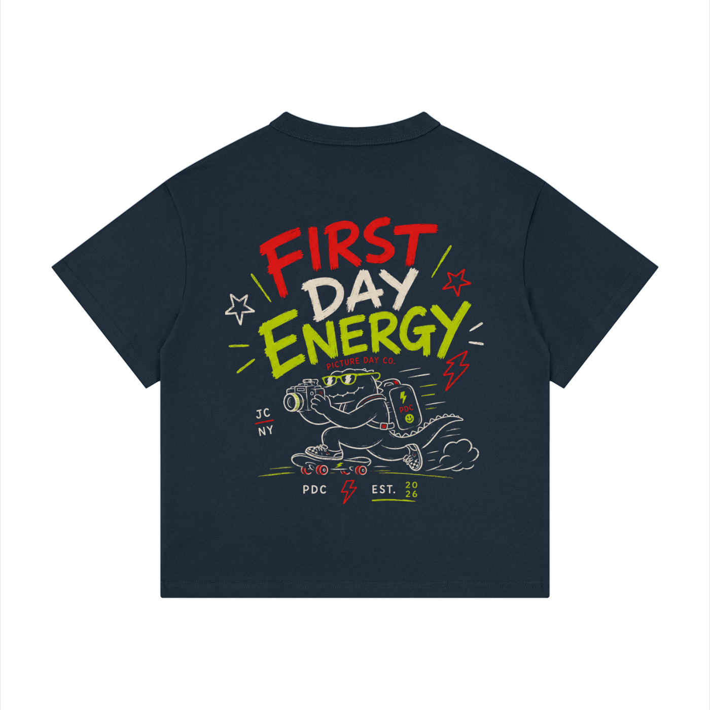 First Day Energy Shirt | Kids Back To School Tee | Skate Style Youth Graphic T-Shirt | First Day of School Outfit | Picture Day Co