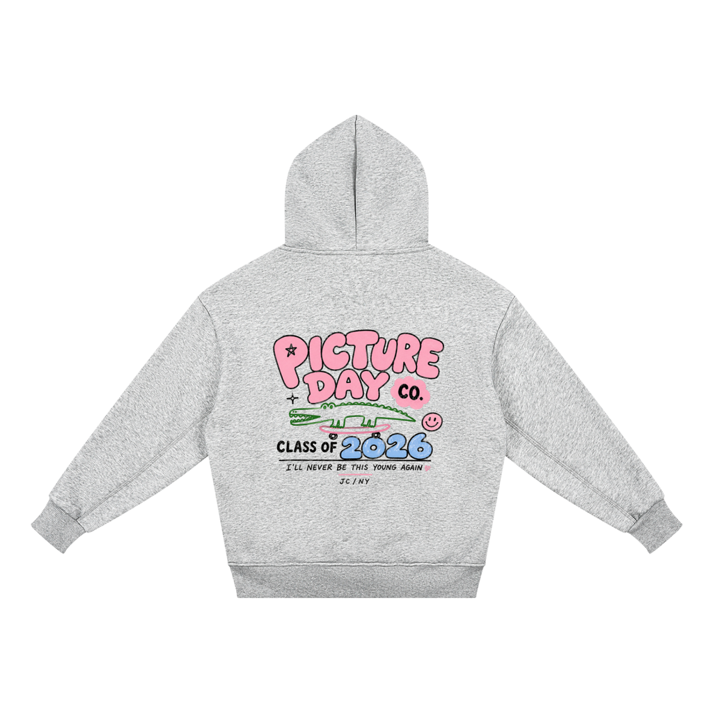 Class of 2026 Kids' Fleece Hoodie - I'll Never Be This Young Again (Pink)