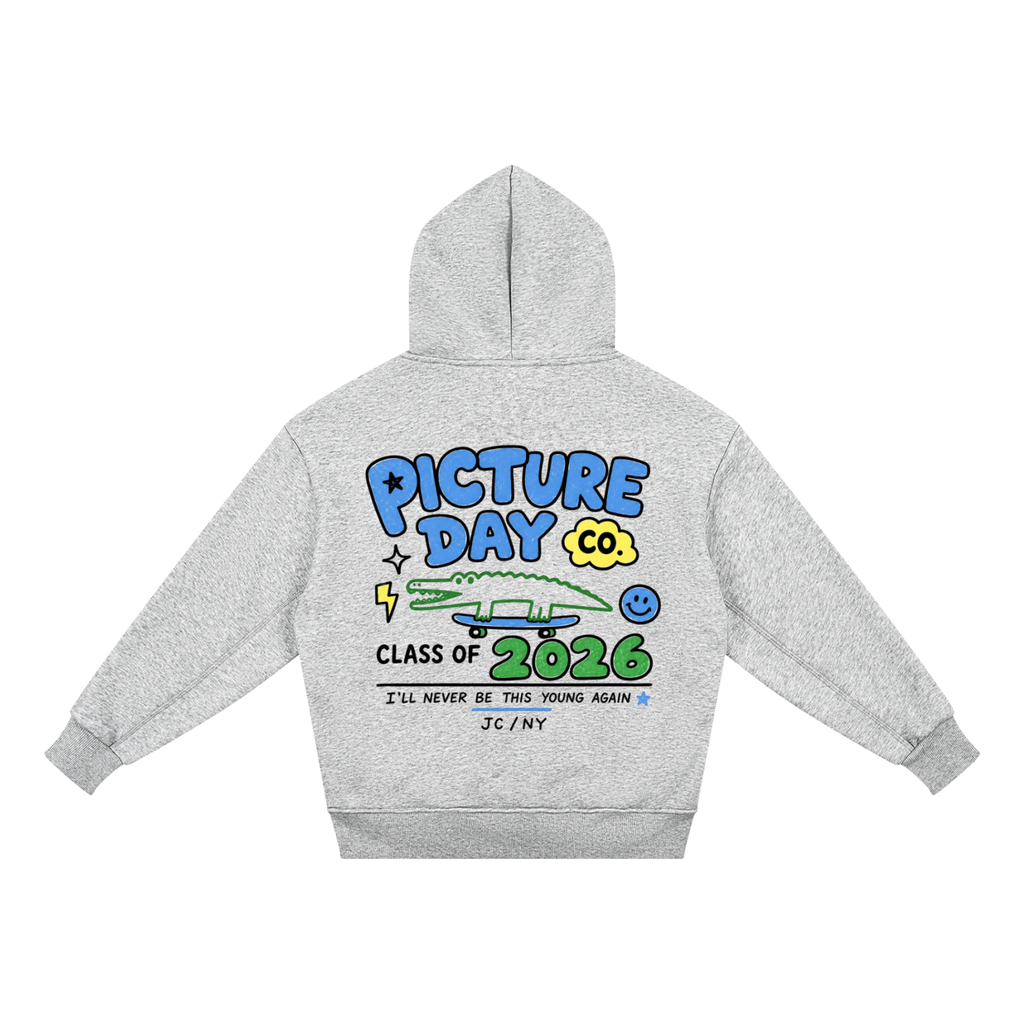 Class of 2026 Kids' Fleece Hoodie - I'll Never Be This Young Again (Blue)